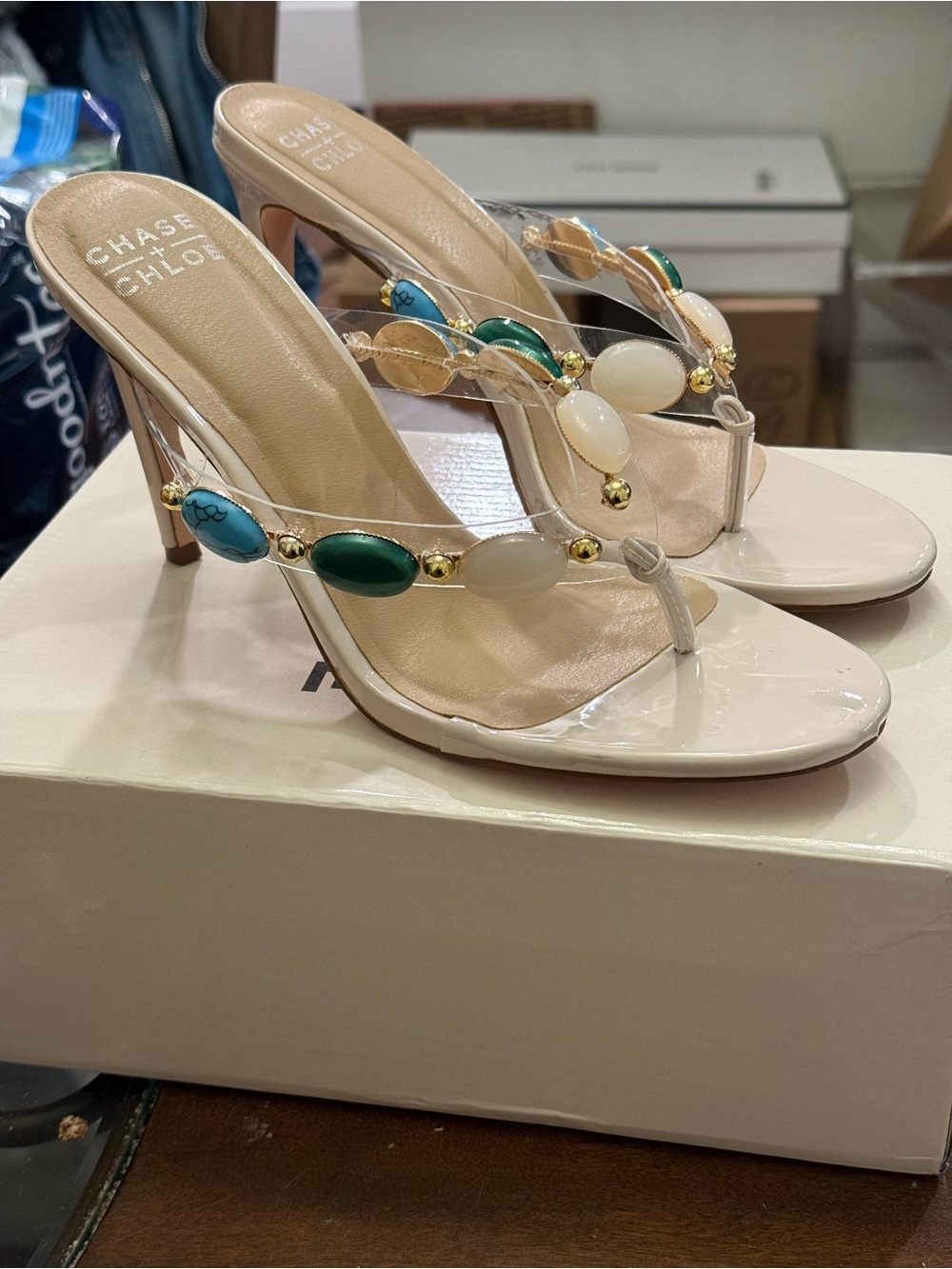 Chase and Chloe beaded sandal - Picture 2 of 4